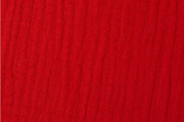 Musselin, Double Gauze, rot, 0,5 m